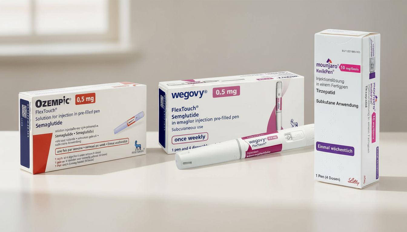 Illustration : comparatif des médicaments GLP-1